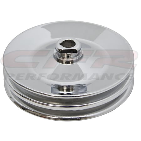 Cfr Performance CFR HZ-8948-PBK Power Steering Pump Steel Pulley Gm Chevy Key Way - Edp Black CF54884